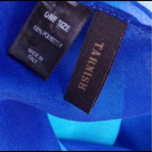 Tarnish Scarf - 2 Tone Blue on blue